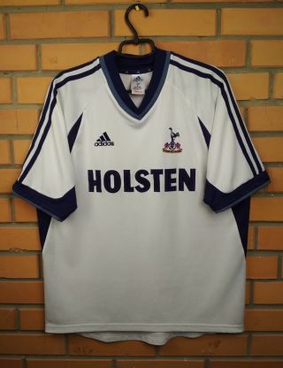 Tottenham Hotspur Jersey Large 2001 2002 Home Shirt Soccer Football Adidas
