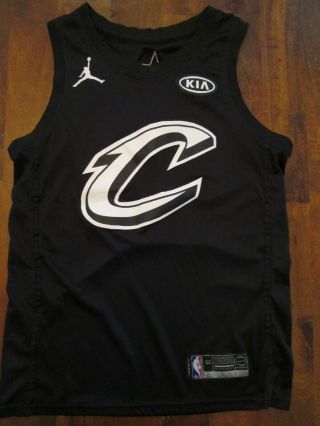 Nike Air Jordan Cleveland Cavaliers Nba Lebron James All Star Jersey Black 44 M
