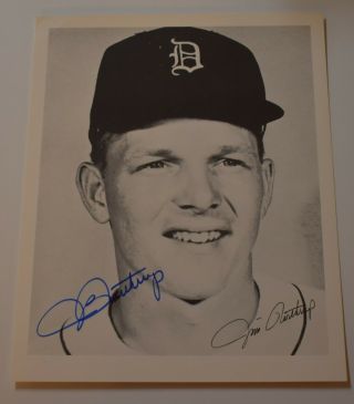 Authentic Jim Northrup Detroit Tigers Signed Color Photo 8 X 10