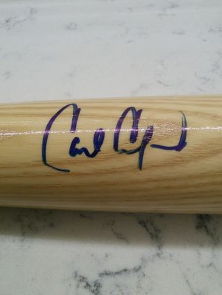 Carl Crawford Tampa Bay Rays/Red Sox AUTOGRAPHED 34 Inch Bat MLB Witnessed 2
