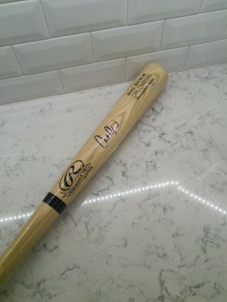 Carl Crawford Tampa Bay Rays/Red Sox AUTOGRAPHED 34 Inch Bat MLB Witnessed 8