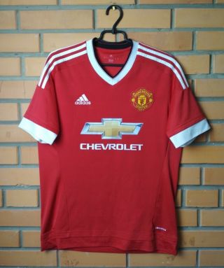 Manchester United Home Football Shirt 2015 - 2016 Size M Jersey Soccer Adidas