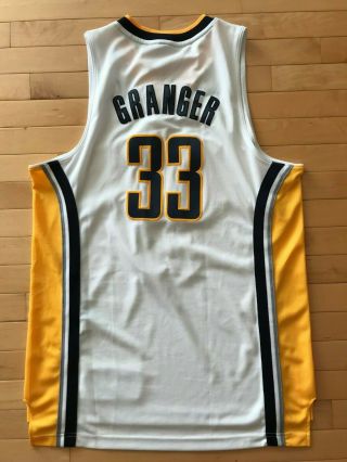 Adidas Swingman NBA Jersey Indiana Pacers Danny Granger White 33 sz M EUC 2
