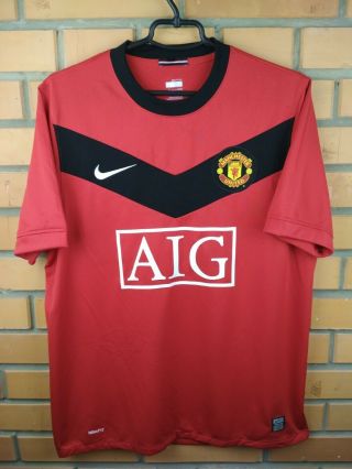 Manchester United Jersey Medium 2009 2010 Home Shirt 355091 - 623 Soccer Nike