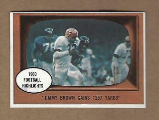 1961 Topps Football Jim Brown Ia 77 Near /