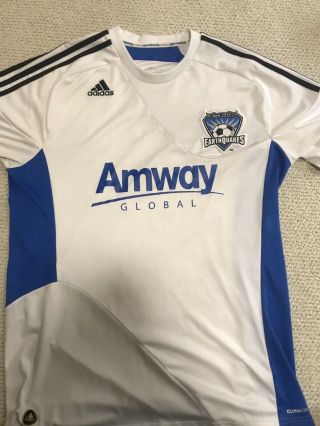 Adidas Climacool San Jose Earthquakes Mls Soccer Jersey Size M Amway Global