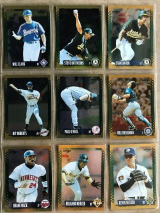 1995 Score Baseball Gold Rush Parallel Baseball Card Set (605) Tough 5