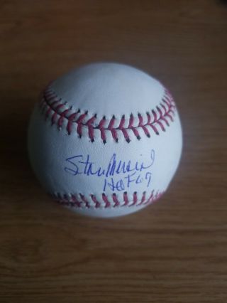 Stan Musial Hof 69 Autographed Official Mlb Baseball