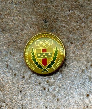Noc Netherlands Antilles 1984 Los Angeles 1988 Seoul Olympic Games Pin