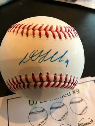 Dj Lemahieu Autograph Signed Rawlings Mlb Baseball Ball Rockies