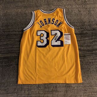 Magic Johnson Signed La Lakers Autographed Jsa
