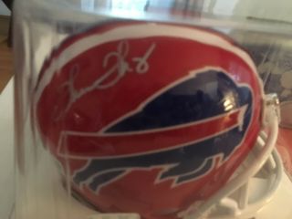 Riddell Autograph Mini Helmet Thurman Thomas Buffalo Bills - Football Hof