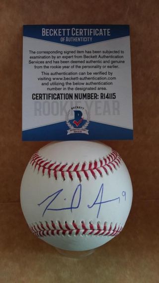 Miguel Amaya Chicago Cubs Rookie Year Signed Auto M.  L Baseball Beckett R14115
