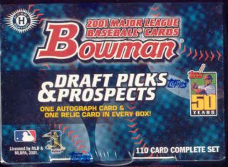2001 Bowman Draft Picks & Prospects Set 1 Auto & 1 Relic Ichiro Utley Rc