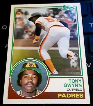 1983 Topps Baseball 482 Tony Gwynn Rookie Nm -,  Likely Better Duper.