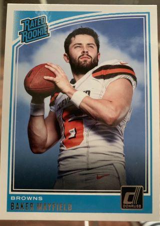 2018 Donruss Baker Mayfield Rated Rookie No.  303