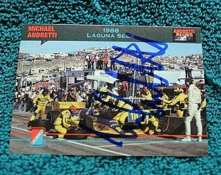 Andretti Indy 500 Trading Card Autographed Hand Signed Michael Andretti