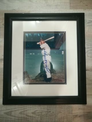 Joe Dimaggio Signed Picture With From Hollywood And Sports Memorabilia