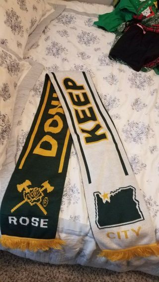 Portland Timbers Army Scarf Keep it Up Dont Let Up Rose City Ltd edition 2