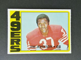 1972 Topps Football 332 Jim Johnson Exmt - Nrmt Set Break