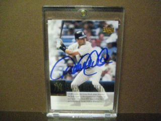 Derek Jeter York Yankees Autographed Signed 2000 Upper Deck Card W/co