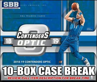 2018 - 19 Panini Contenders Optic Basketball 10 - Box Case Break4 - Cleveland Cavali