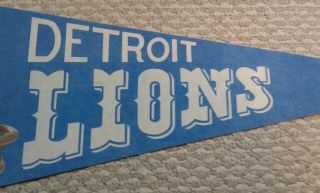 Vintage Detroit Lions Full Size NFL football Pennant 3D style 3