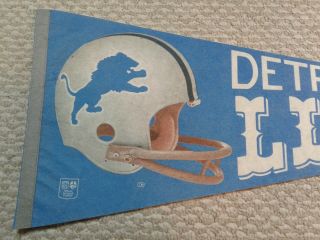 Vintage Detroit Lions Full Size NFL football Pennant 3D style 4