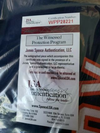 William Perry Chicago Bears Signed Autograph Blue Football Jersey JSA 4