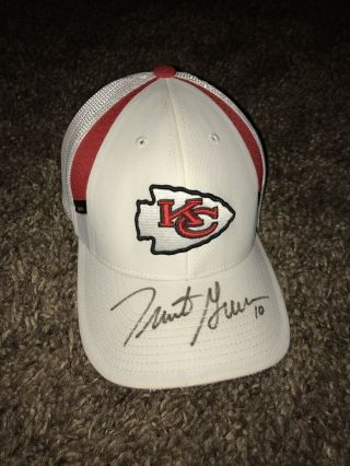 Trent Green Autographed Kansas City Chiefs Hat