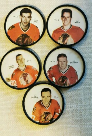 1968 - 69 Shirriff Hockey Coin,  5x Ch.