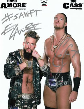 Wwe Big Cass And Enzo Hand Signed Autographed Promo Photo With Proof And