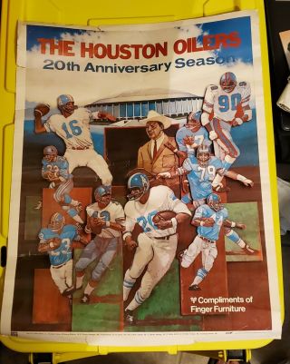 Houston Astros,  Oilers,  Gamblers.  Posters,  Pennants,  Cups.  All Vintage