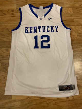 Nike University Of Kentucky Basketball Jersey 12 Mens Medium M Elite Authentic