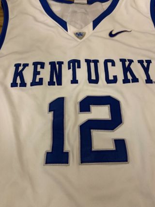 Nike University Of Kentucky Basketball Jersey 12 Mens Medium M Elite Authentic 2