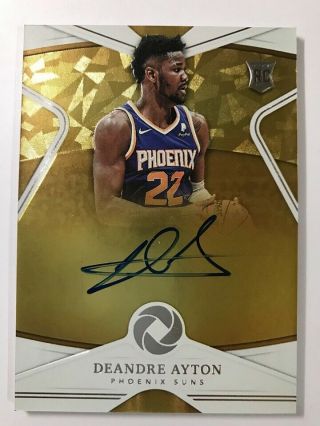 2018 - 19 Panini Opulence Rookie Autograph Auto Card : Deandre Ayton Suns 04/99