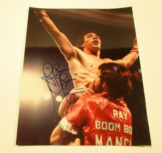 Ray Boom Boom Mancini Autograph Signed 8x10 Boxing Photo Jsa Psa