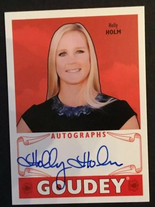 2016 Ud Goodwin Champions Holly Holm Goudey Auto