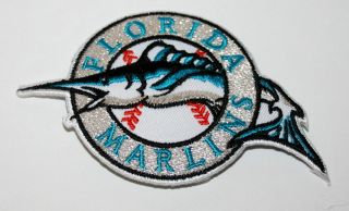 Florida Marlins Mlb Baseball Team Logo Hat Shoulder Iron On Cloth Patch