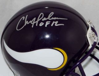 Chris Doleman Signed Vikings 83 - 01 TB Mini Helmet W/HOF - SGC Auth 7272 2