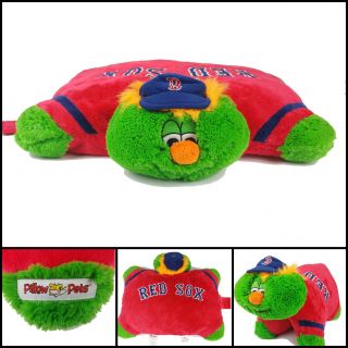 Boston Red Sox Wally The Green Monster Mascot 18 " Pillow Pet Plush Baseball