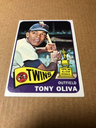 1965 Topps Baseball Card 340,  Tony Oliva,  - Near
