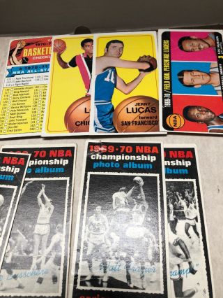 15 Diff 1969 - 70 1970 - 71 Topps Basketball Stars Hall Of Famers Fair Good Ave 5