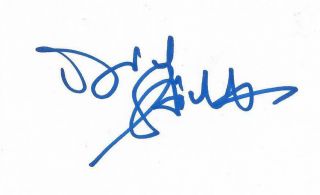 Dick Stockton Sportscaster Signed 3x5 Index Card Nfl Mlb Nba Autograph