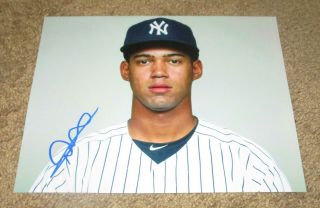 Deivi Garcia Ny Yankees Star Rookie Signed Autographed 8x10 Photo 4 (proof) Rc