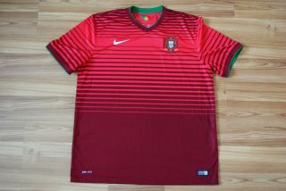 Portugal National Team 2014 - 2015 - 2016 Football Home Shirt Jersey Nike Xlarge