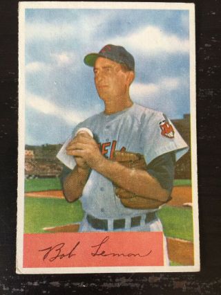 1954 Bowman Bob Lemon Baseball Card - Vintage