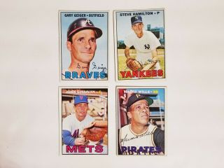 1967 Topps Baseball Set Break John Sullivan 568 York Mets Ex,