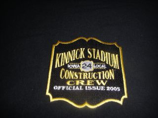 Iowa Hawkeyes Football Kinnick Stadium Construction Crew Patch Nile Kinnick 24