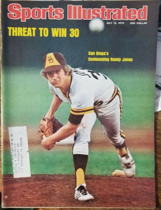 Sports Illustrated July 12 1976 Randy Jones San Diego Padres Mlb Pitcher